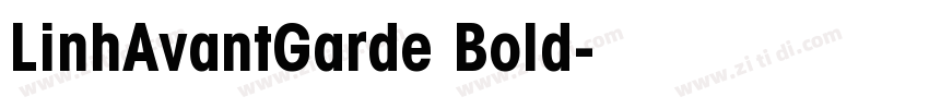 LinhAvantGarde Bold字体转换
